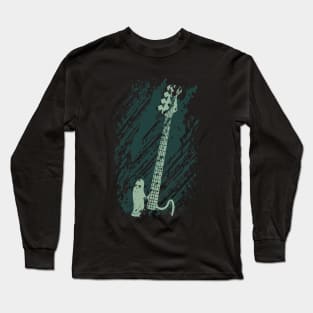 Bass Guitar Grunge Long Sleeve T-Shirt